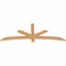 Ekena Millwork Alberta Smooth Timber Gable Bracket, Western Red Cedar, 72"W x 27"H x 1 1/2"D x 3 1/2"F, 9/12 Pitch GBW072X27X0204ALB00SWR - alternate 5